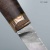 Набор Стейковый (нож и вилка, стабилизированный ореховый кап, мокуме гане, медная втулка, кастомная заточка) дамасская сталь ZD-0803, узор твист - Компания «АиР»