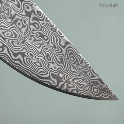 Стриж-Т (карбон зебра зеленый) дамасская сталь ZDI-1016 - Компания «АиР»