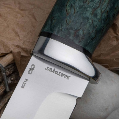 Турист (стабилизированная карельская береза, лазурная) - Компания «АиР»