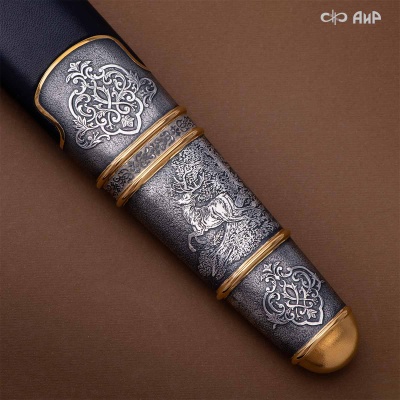 Гарнитур охотничий Медведь, с хиршфангером, Артикул: 39114 - Компания «АиР»