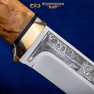 Турист (карельская береза, латунь) - Компания «АиР»
