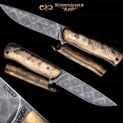 Стриж (мокуме гане) дамасская сталь ZDI-1016, узор пирамида - Компания «АиР»